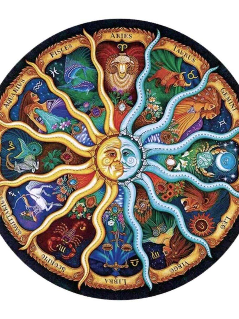 Sun wooden jigsaw puzzle